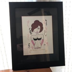Framed Original Pop Art, Lorna Wallace